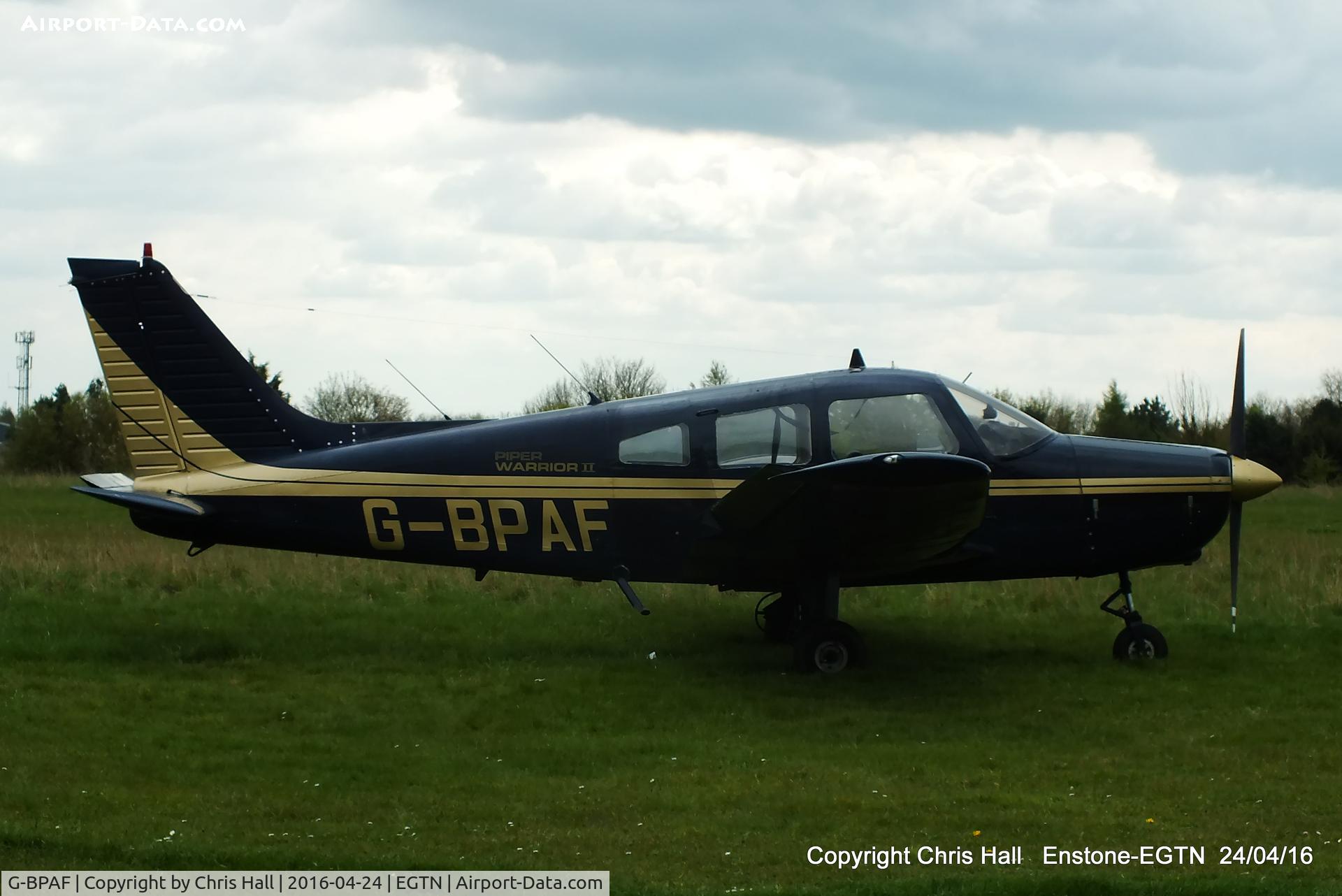 G-BPAF, 1977 Piper PA-28-161 Cherokee Warrior II C/N 28-7716142, at Enstone airfield