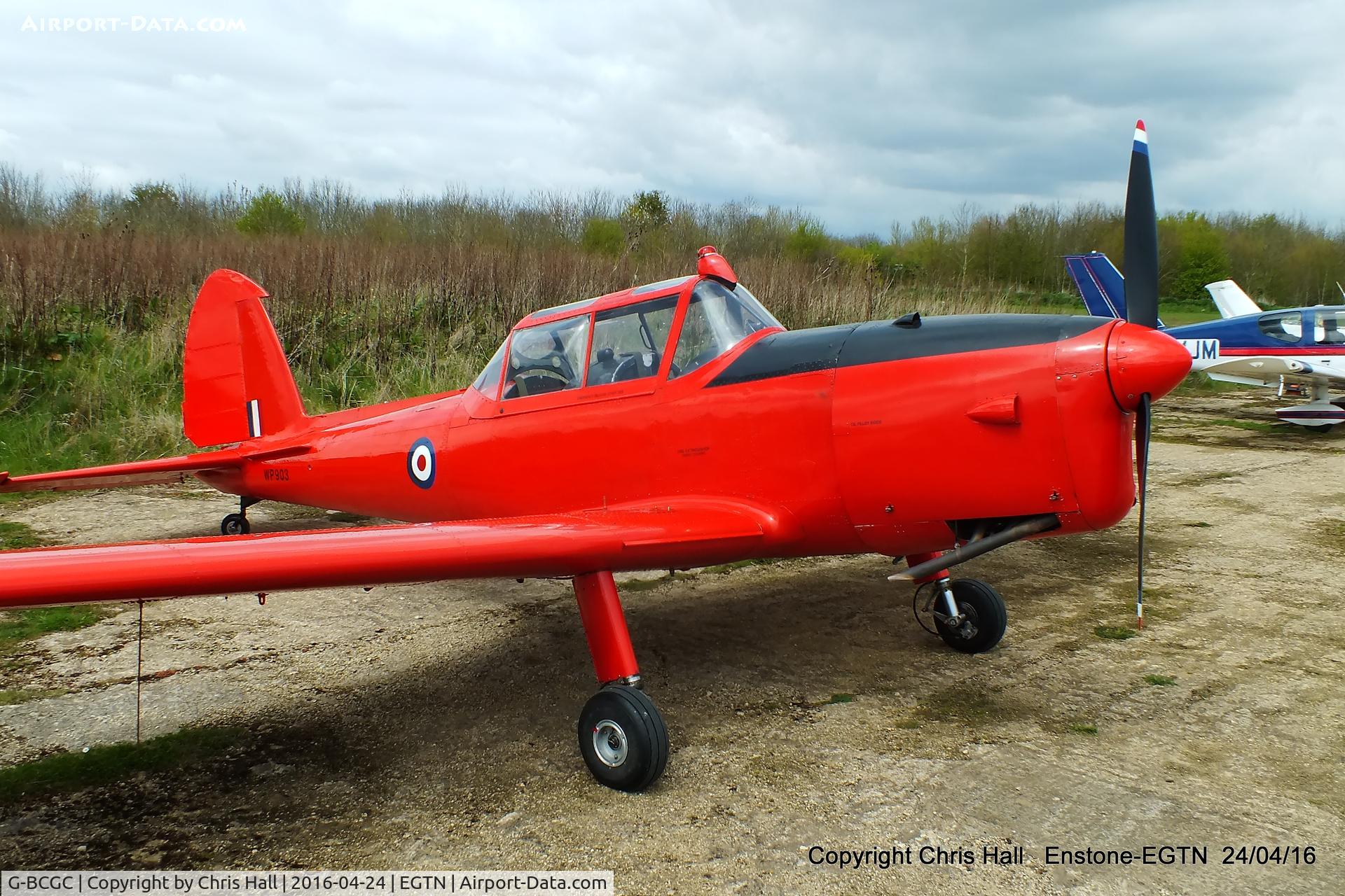 G-BCGC, 1952 De Havilland DHC-1 Chipmunk T.10 C/N C1/0776, at Enstone airfield