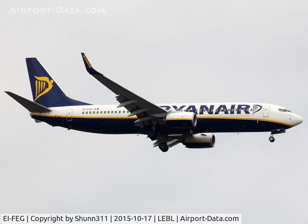 EI-FEG, 2014 Boeing 737-8AS C/N 44688, Landing rwy 07L