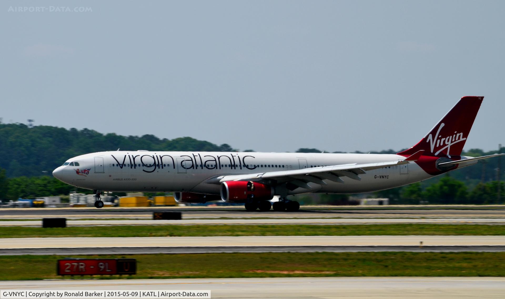 G-VNYC, 2012 Airbus A330-343X C/N 1315, Landing Atlanta