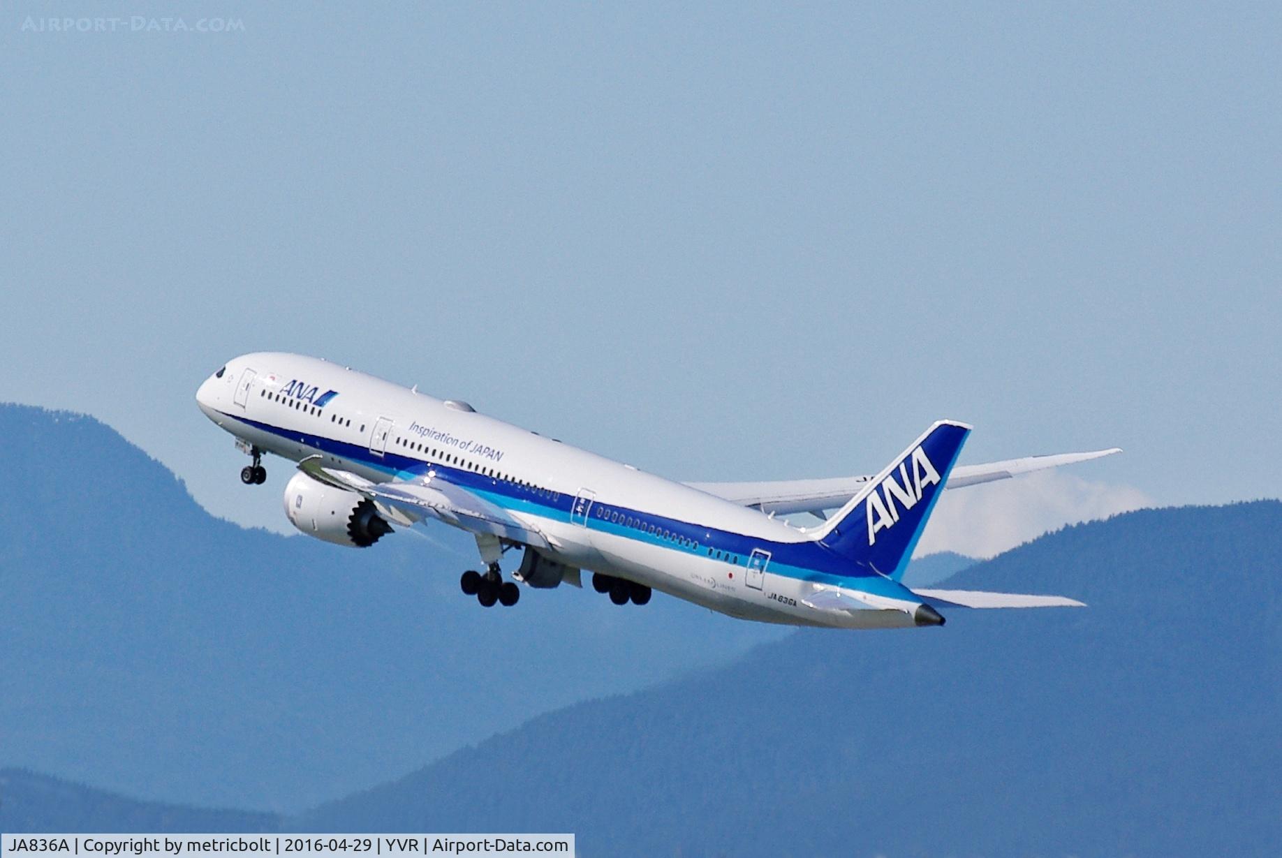 JA836A, 2015 Boeing 787-9 Dreamliner Dreamliner C/N 34527, Departure for Japan