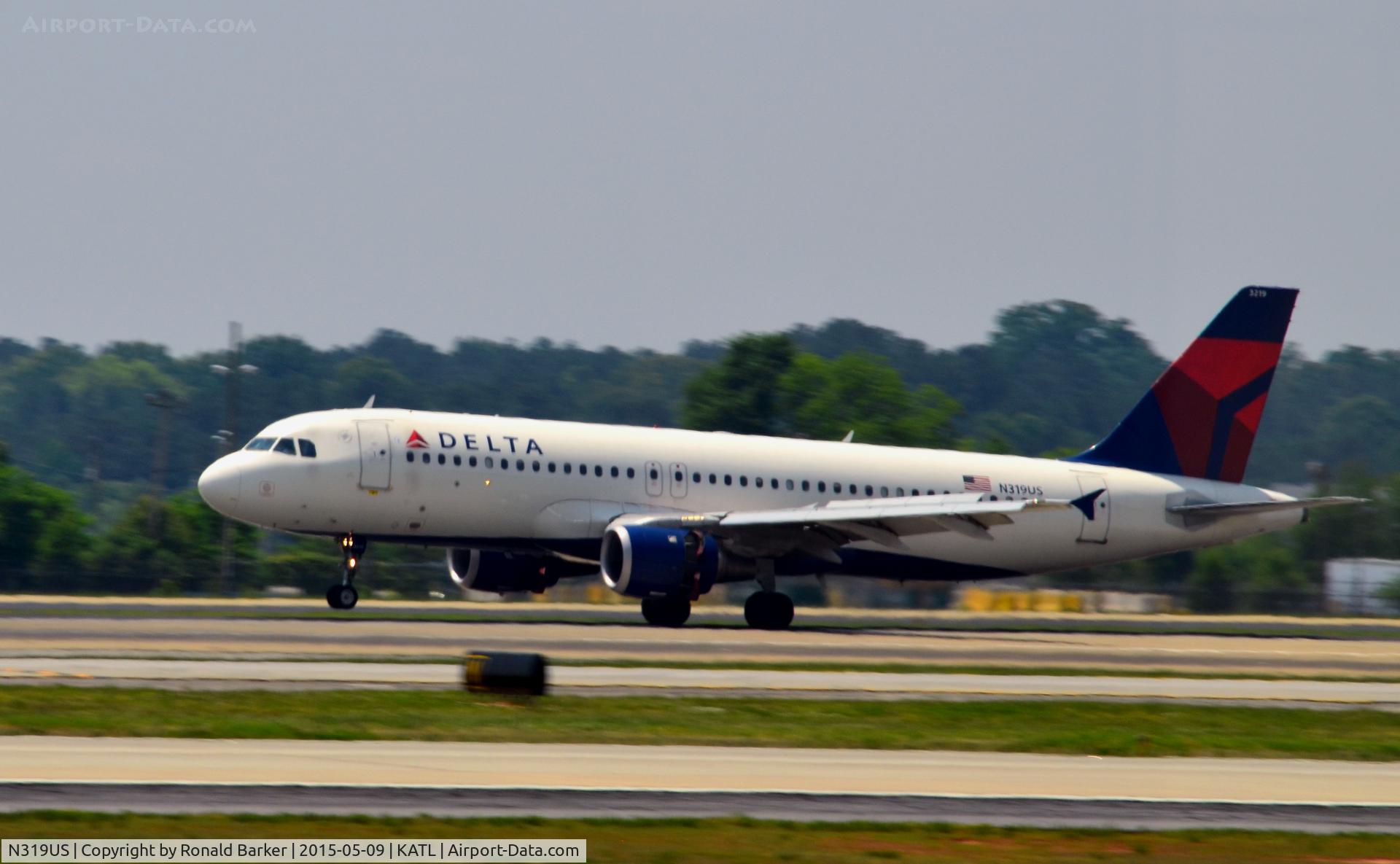 N319US, 1991 Airbus A320-211 C/N 208, Landing Atlanta