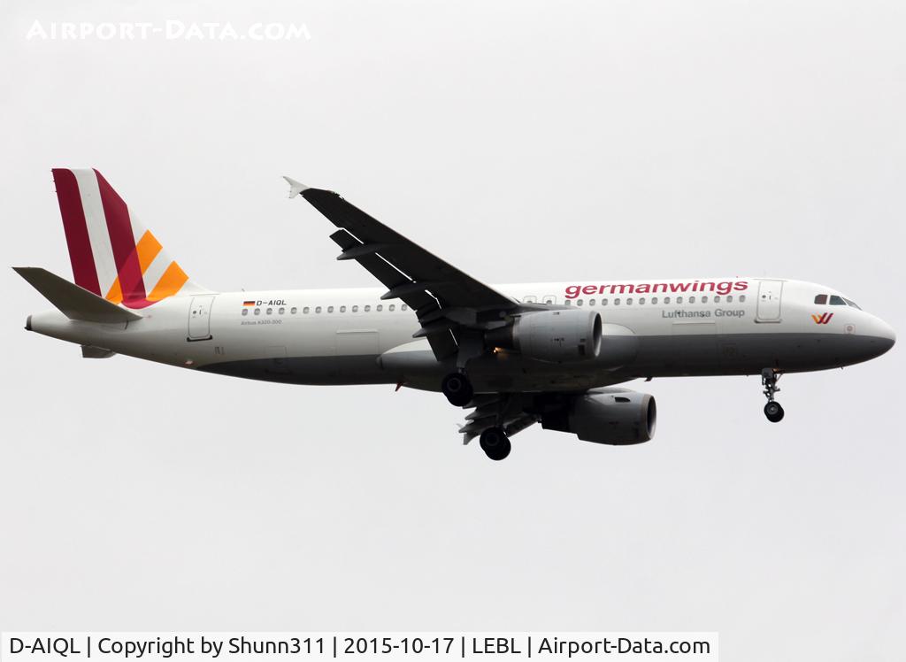 D-AIQL, 1991 Airbus A320-211 C/N 0267, Landing rwy 07L