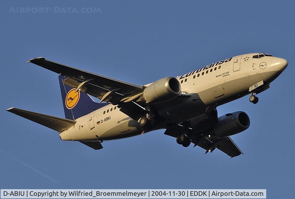 D-ABIU, 1991 Boeing 737-530 C/N 24944, On Approach to Runway 14L at EDDK