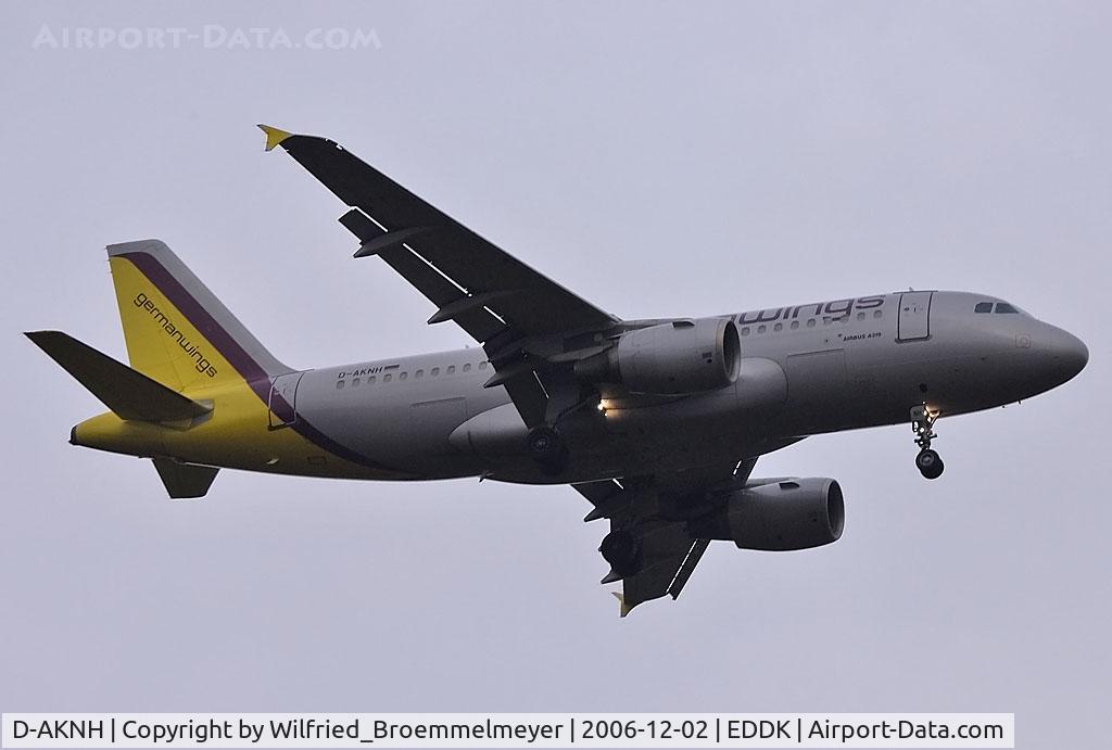 D-AKNH, 1998 Airbus A319-112 C/N 794, Germanwings