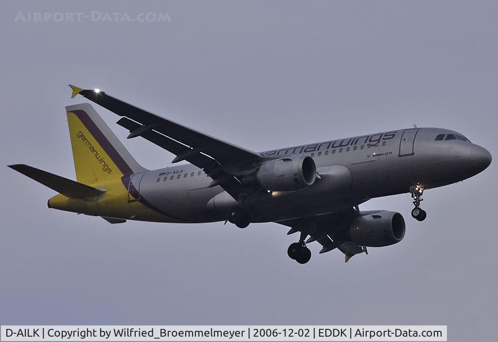 D-AILK, 1997 Airbus A319-114 C/N 679, Germanwings