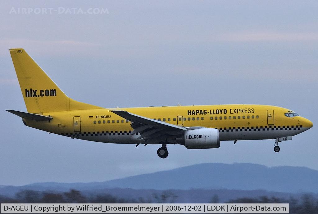 D-AGEU, 1998 Boeing 737-75B C/N 28104, Hapag-Lloyd Express