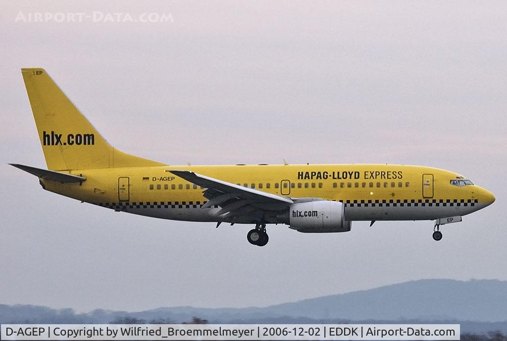 D-AGEP, 1998 Boeing 737-75B C/N 28102, Hapag-Lloyd Express