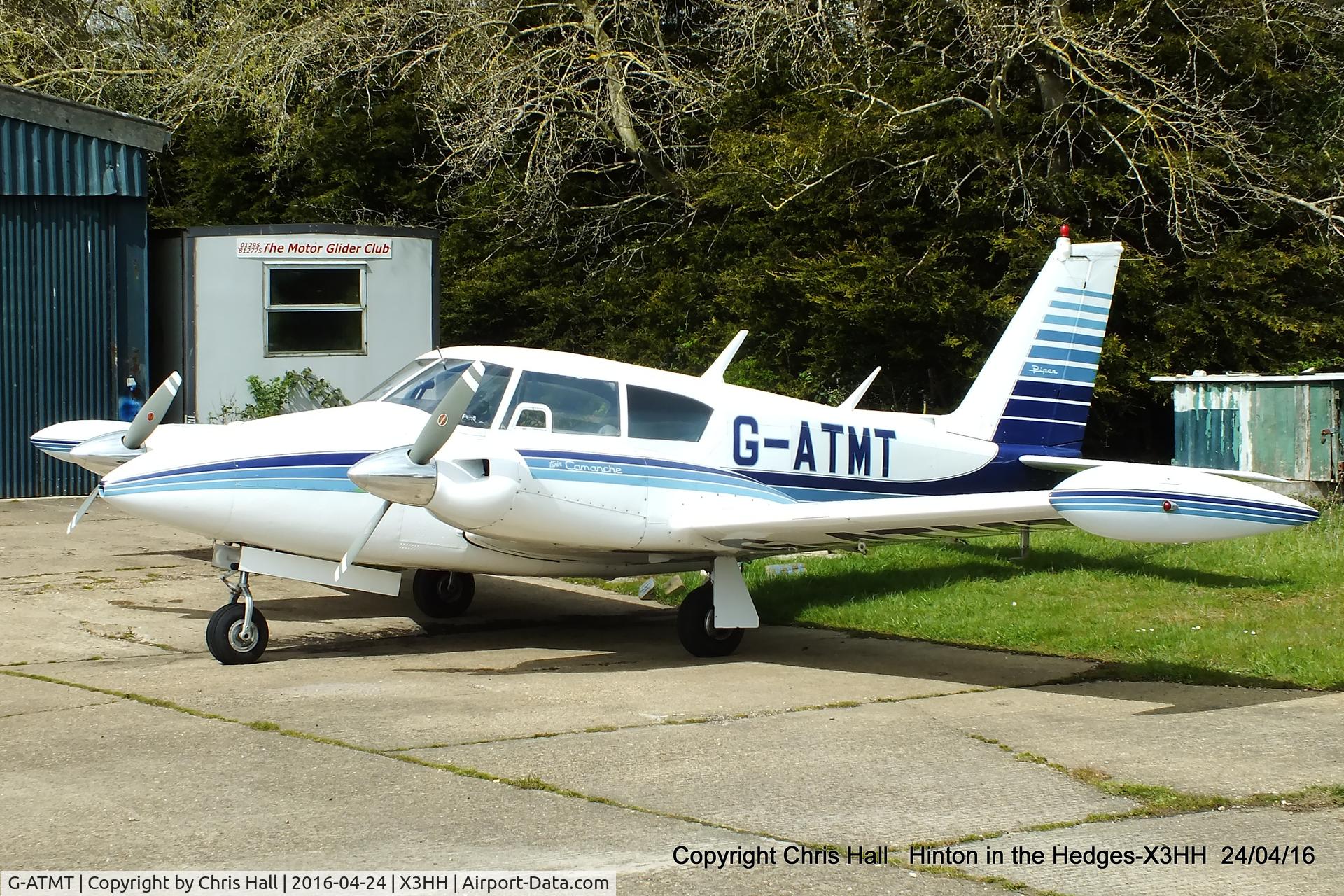 G-ATMT, 1964 Piper PA-30-160 Twin Comanche Twin Comanche C/N 30-439, at Hinton in the Hedges