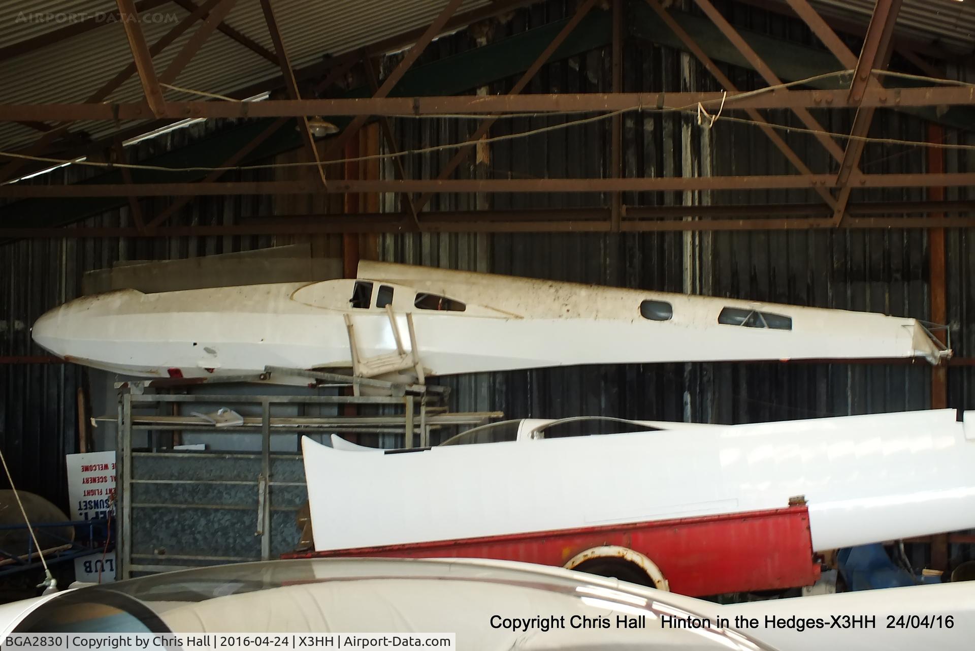 BGA2830, Schleicher ASK-13 C/N 13606, at Hinton in the Hedges