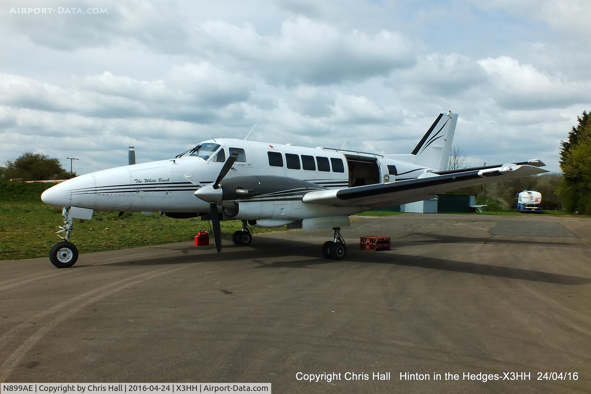 N899AE, 1968 Beech 99 C/N U-23, at Hinton in the Hedges