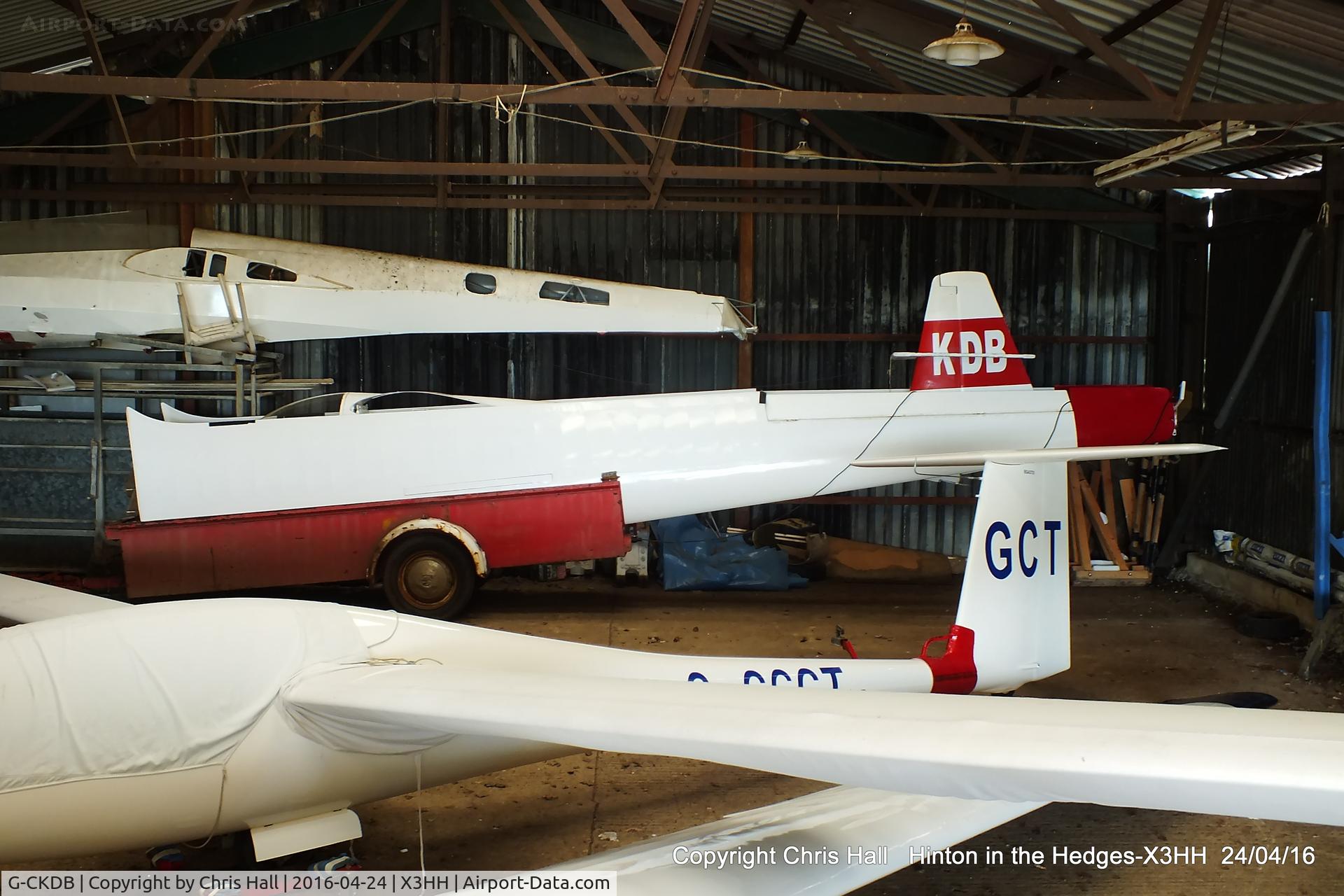 G-CKDB, 1965 Schleicher Ka-6CR Rhonsegler C/N 6431, at Hinton in the Hedges