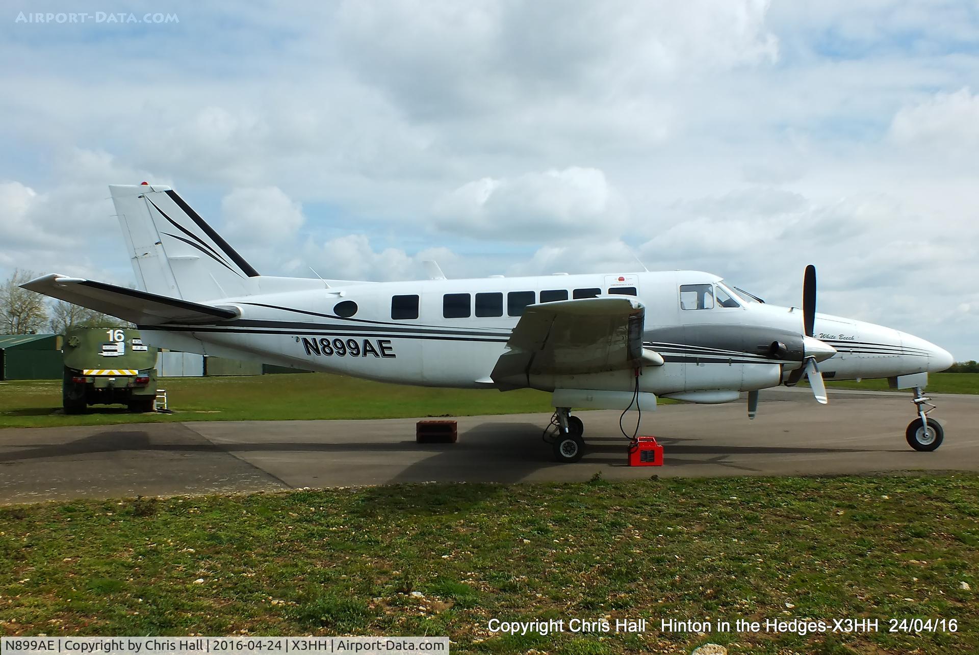 N899AE, 1968 Beech 99 C/N U-23, at Hinton in the Hedges