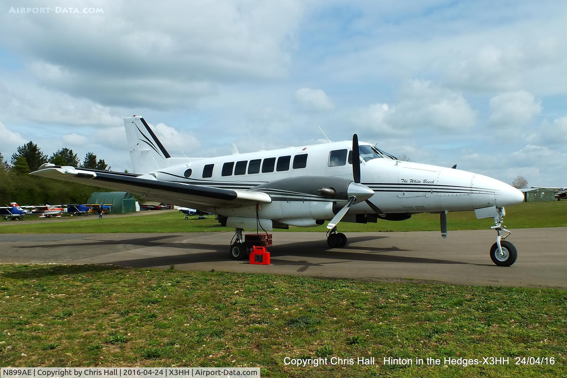 N899AE, 1968 Beech 99 C/N U-23, at Hinton in the Hedges