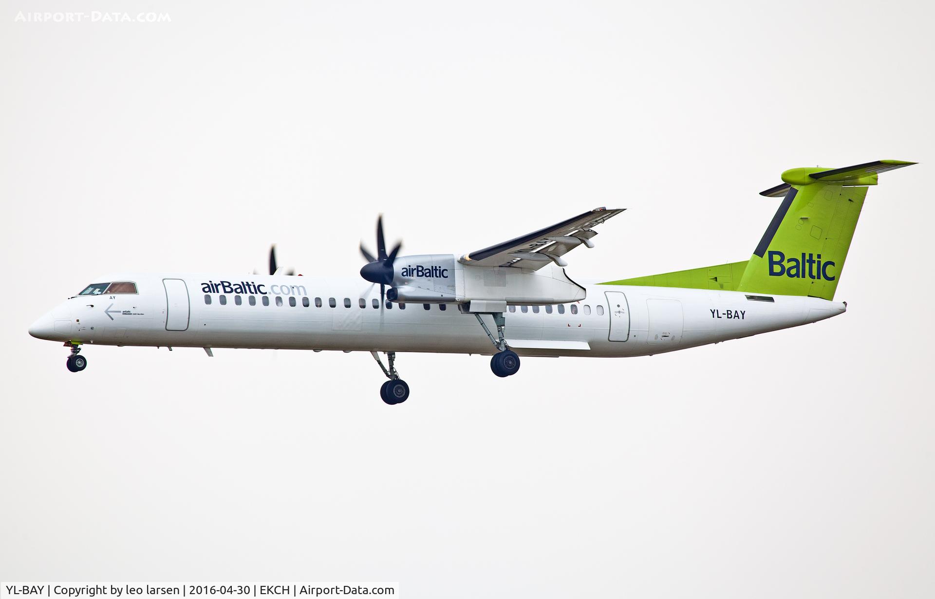 YL-BAY, 2010 De Havilland Canada DHC-8-402Q Dash 8 C/N 4331, Copenhagen 30.4.16