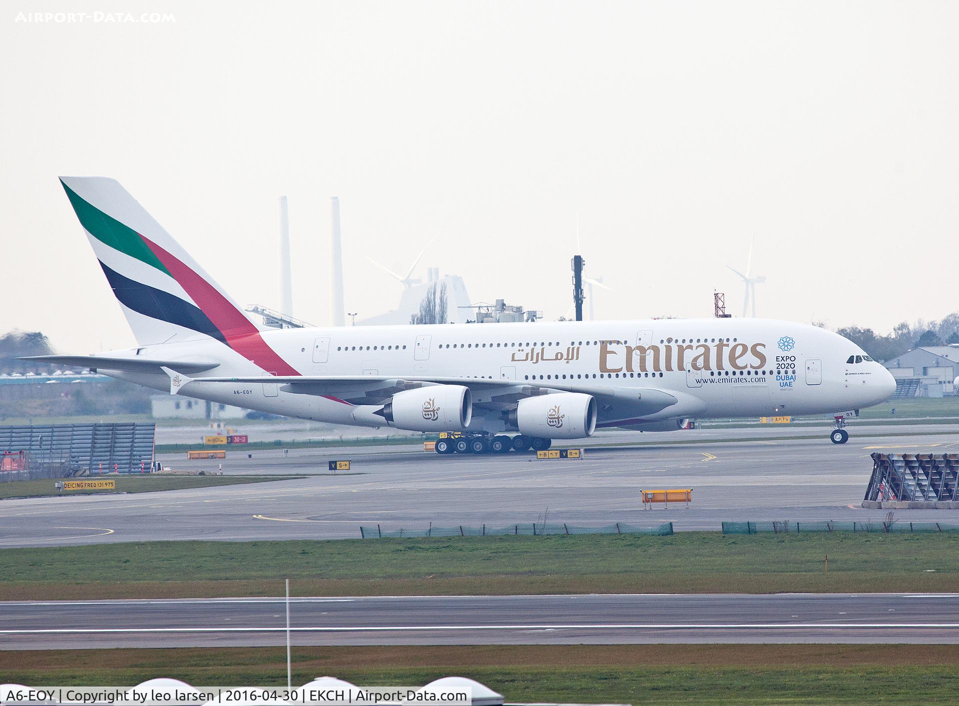 A6-EOY, 2015 Airbus A380-861 C/N 209, Copenhagen 30.4.16