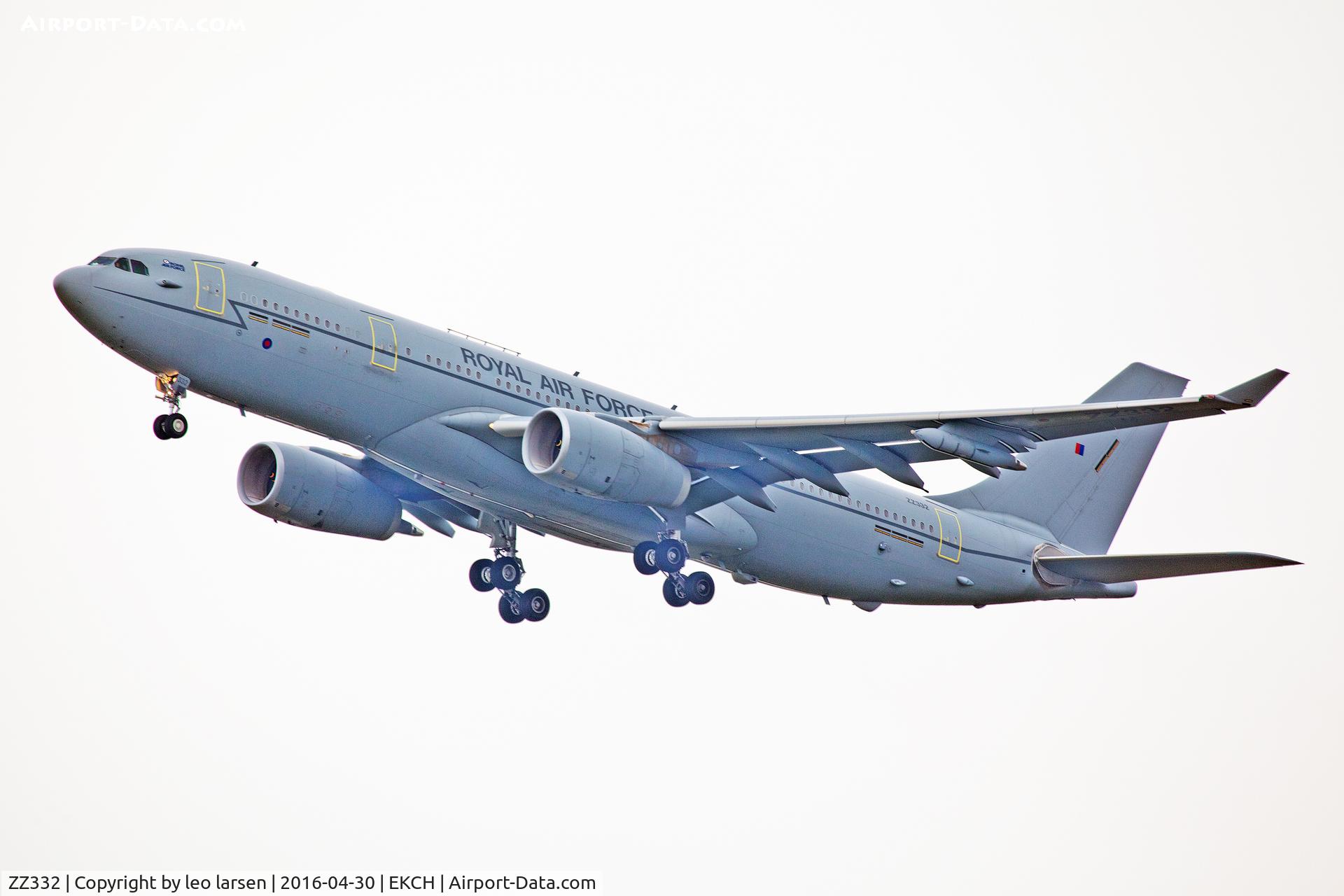 ZZ332, 2011 Airbus KC3 Voyager (A330-243MRTT) C/N 1275, Copenhagen 30.4.16