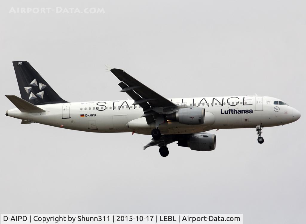 D-AIPD, 1989 Airbus A320-211 C/N 0072, Landing rwy 07L in Star Alliance c/s