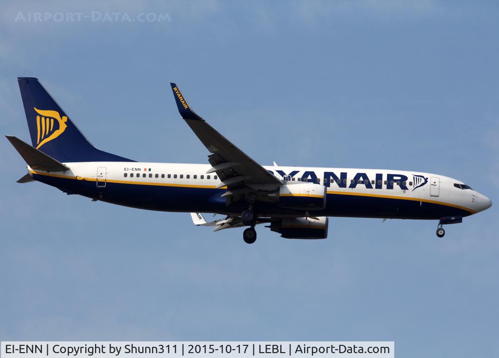 EI-ENN, 2010 Boeing 737-8AS C/N 35036, Landing rwy 07L