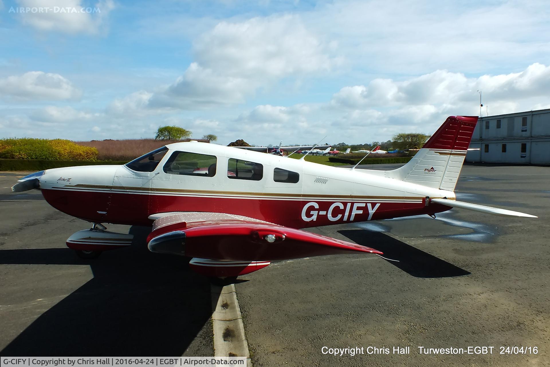 G-CIFY, 1995 Piper PA-28-181 Cherokee Archer III C/N 2843010, at Turweston