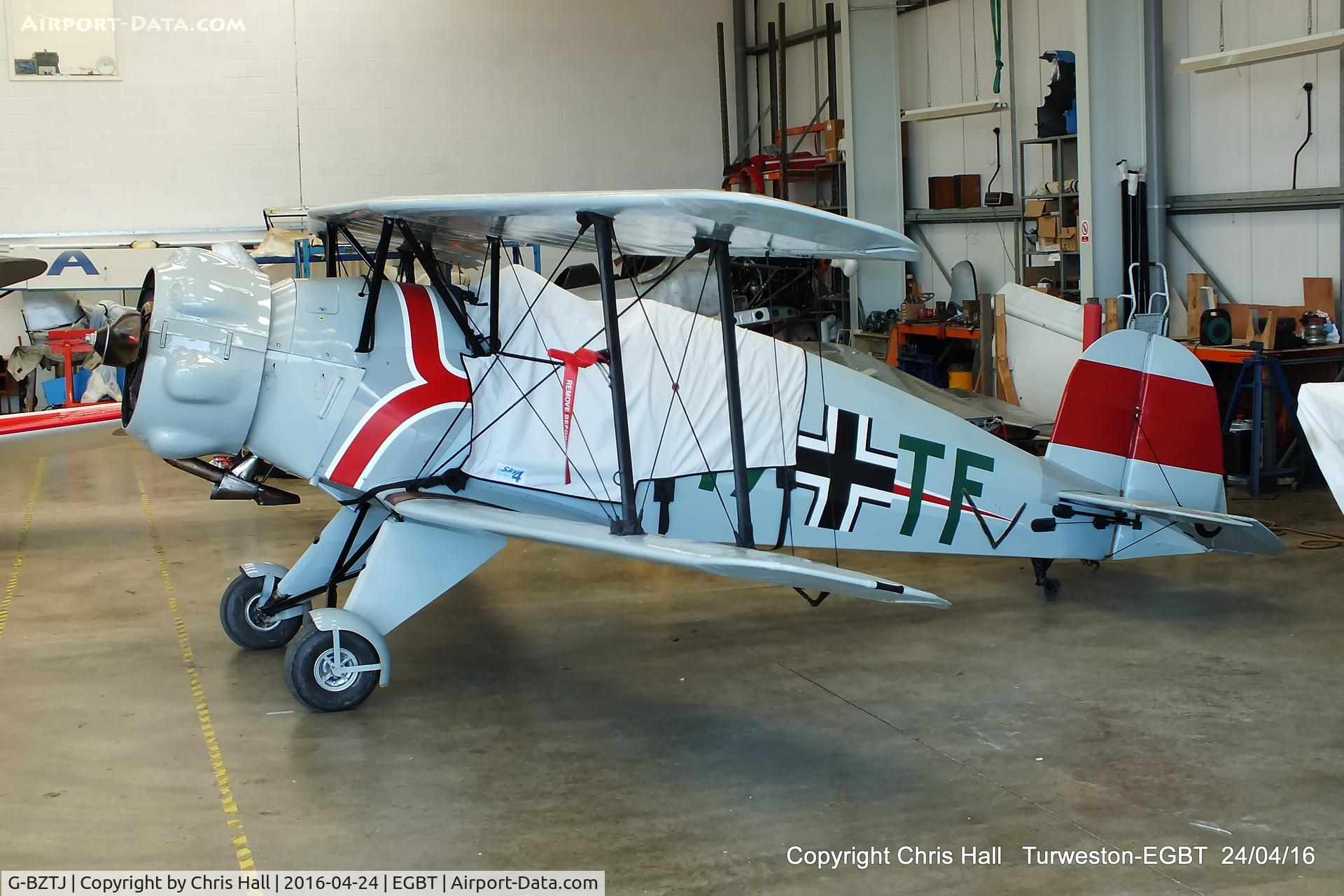 G-BZTJ, 1943 CASA 1-133 Jungmeister C/N 41, at Turweston