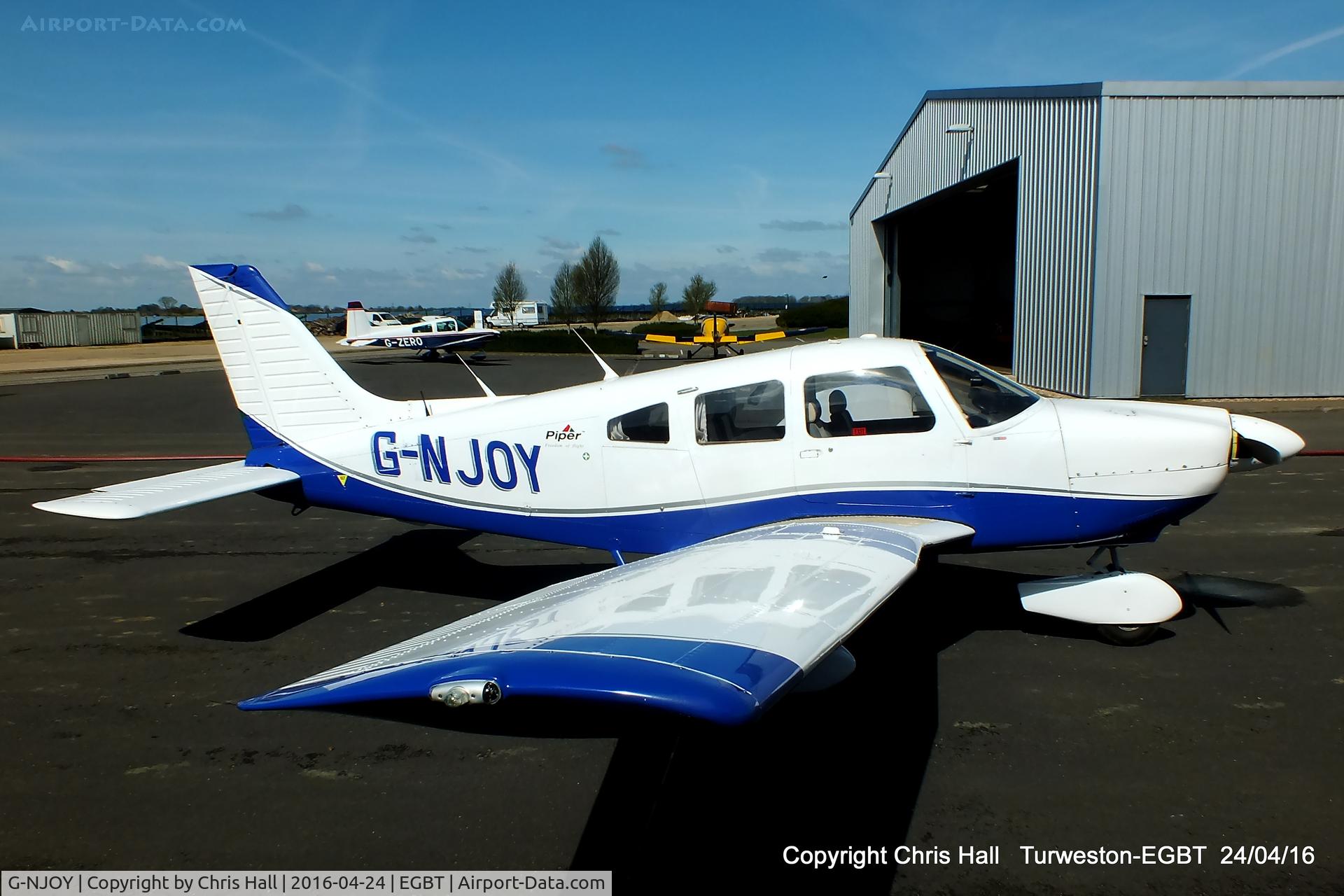 G-NJOY, 1982 Piper PA-28-181 Archer II C/N 28-8290049, at Turweston