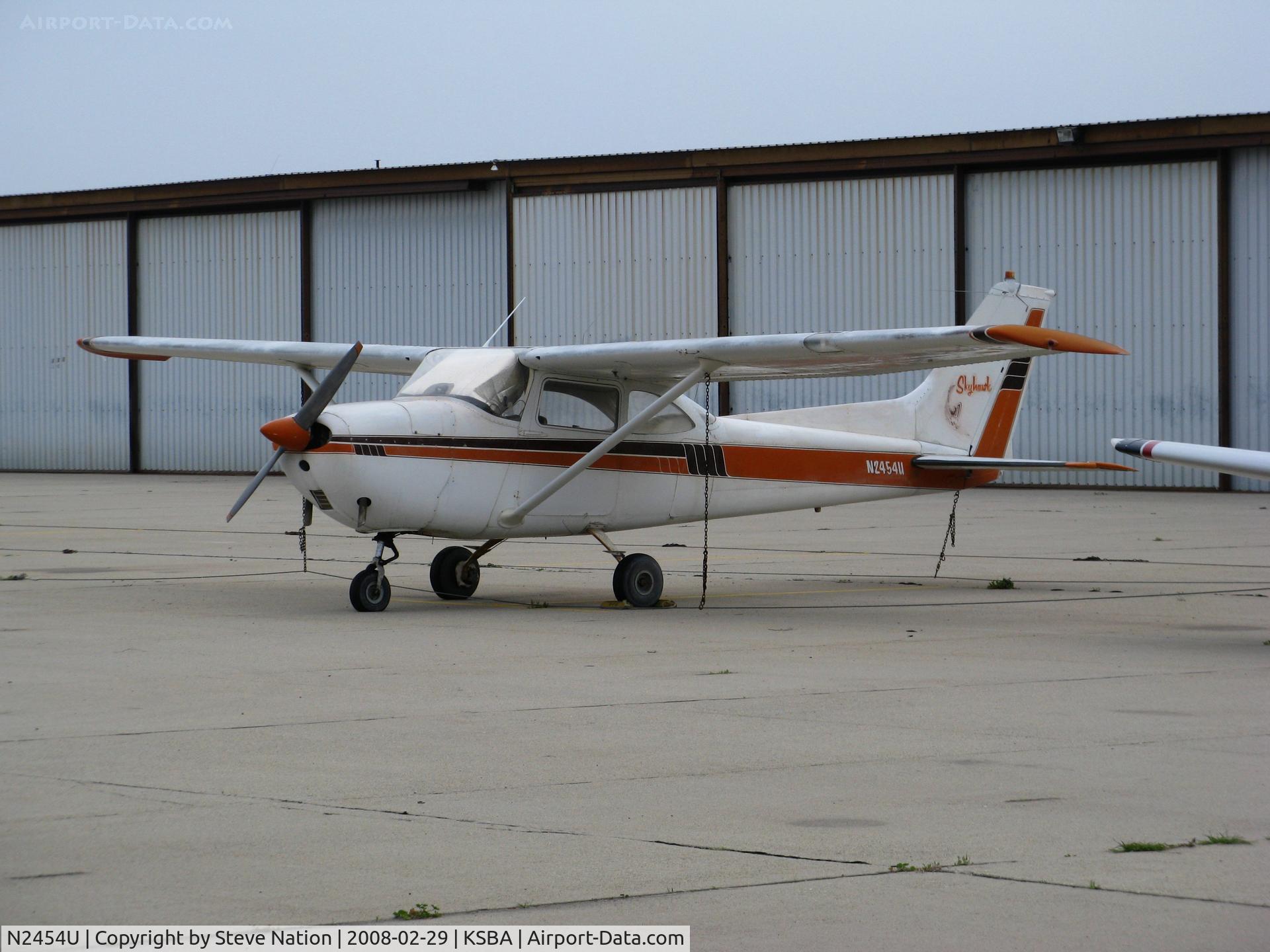 N2454U, 1963 Cessna 172D C/N 17250054, Locally-based 1963 Cessna 172D Skyhawk @ Santa Barbara Municipal Airport, CA
