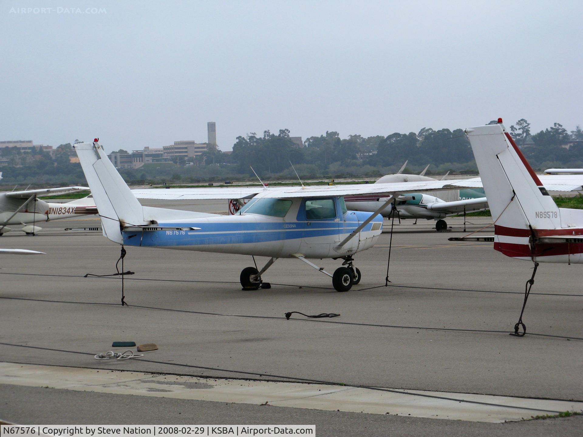 N67576, 1978 Cessna 152 C/N 15281924, Locally-based 1978 Cessna 152 @ Santa Barbara Municipal Airport, CA (USCAR registration cancelled 2009-11-10)