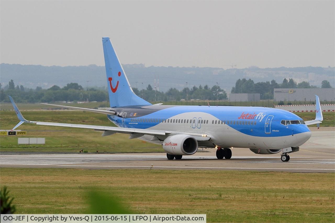 OO-JEF, 2014 Boeing 737-8K5 C/N 44271, Boeing 737-8K5, Lining up prior take off rwy 08, Paris-Orly airport (LFPO-ORY)