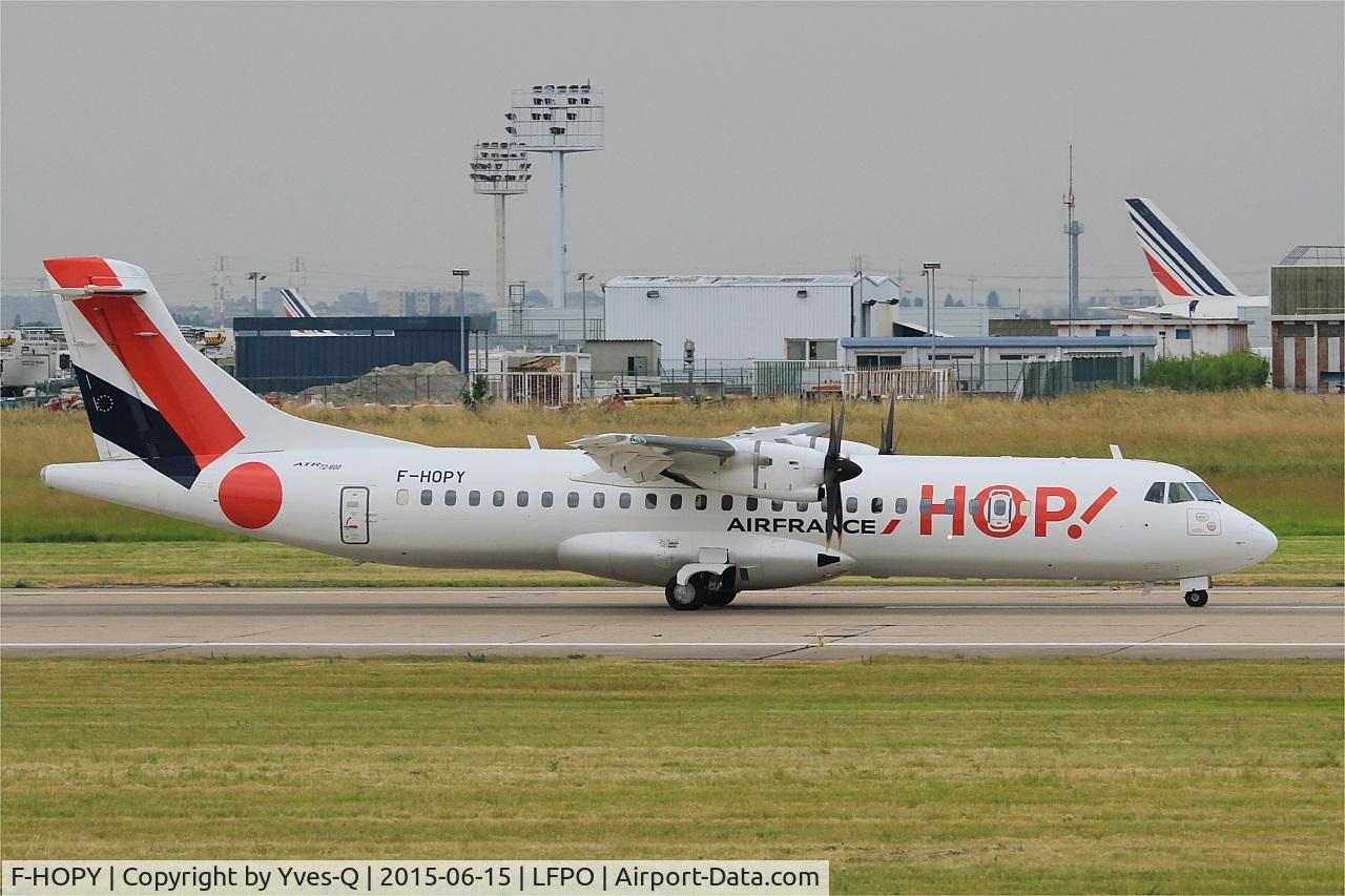 F-HOPY, 2015 ATR 72-600 (72-212A) C/N 1237, ATR 72-600, Take off run rwy 08, Paris-Orly Airport (LFPO-ORY)