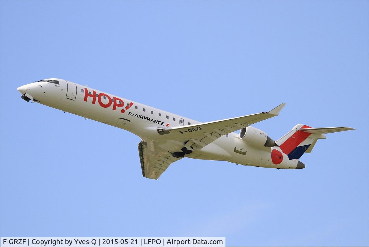 F-GRZF, 2002 Canadair CRJ-700 (CL-600-2C10) Regional Jet C/N 10036, Canadair Regional Jet CRJ-700, Take off rwy 24, Paris-Orly Airport (LFPO-ORY)