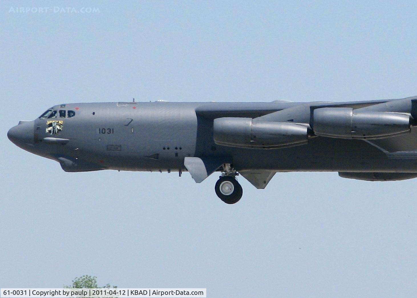 61-0031, 1961 Boeing B-52H Stratofortress C/N 464458, At Barksdale Air Force Base.