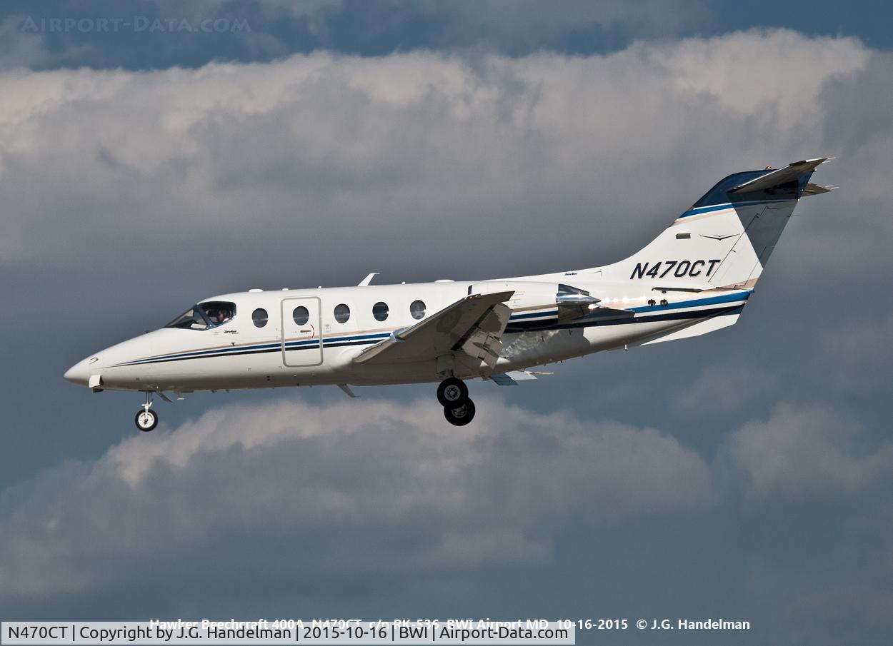 N470CT, 2007 Hawker Beechcraft 400A Beechjet C/N RK-536, On final to 33L.