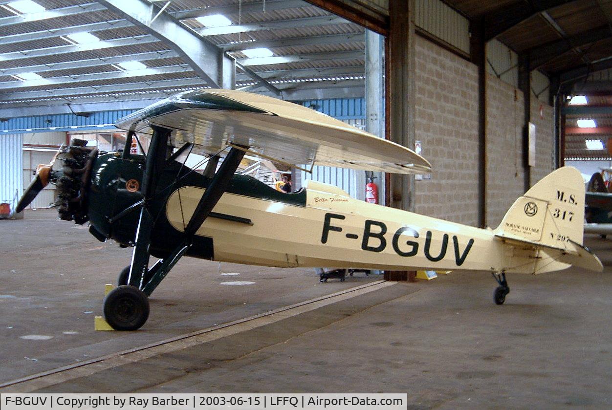 F-BGUV, Morane-Saulnier MS.317 C/N 297, Morane-Saulnier MS.317 [6551/297] La Ferte Alais~F 15/06/2003