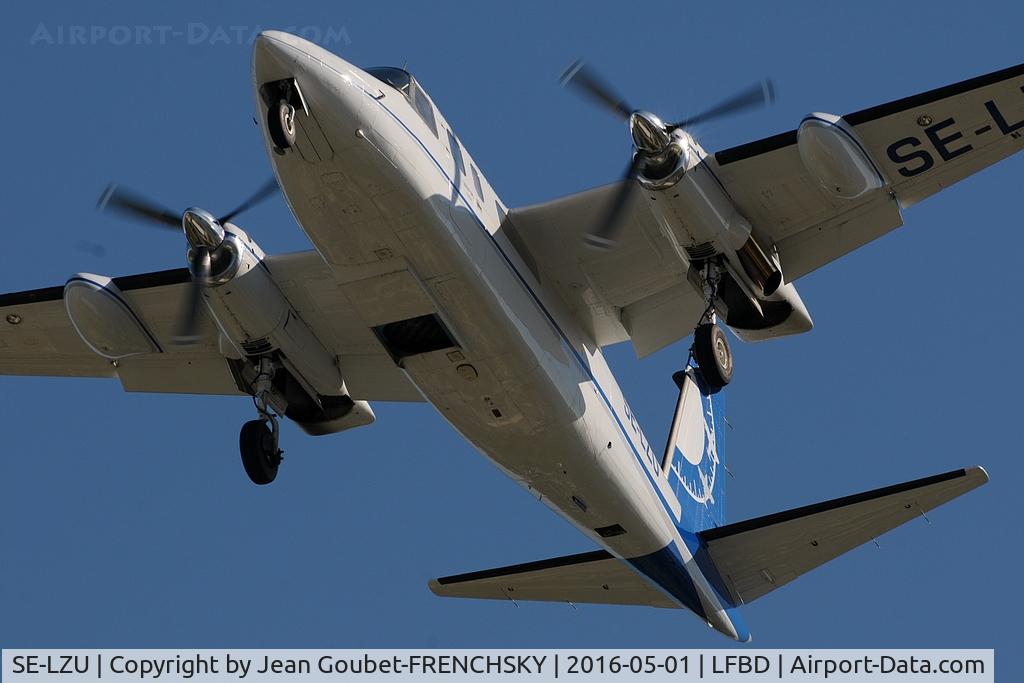 SE-LZU, 1973 Rockwell 690A Turbo Commander Turbo Commander C/N 11121, Aerodata-surveys landing runway 23