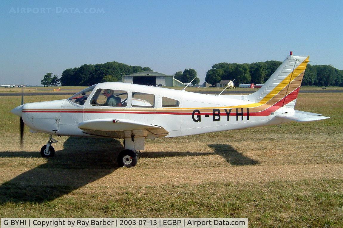 G-BYHI, 1980 Piper PA-28-161 Warrior II C/N 28-8116084, Piper PA-28-161 Warrior II [28-8116084] Kemble~G 13/07/2003