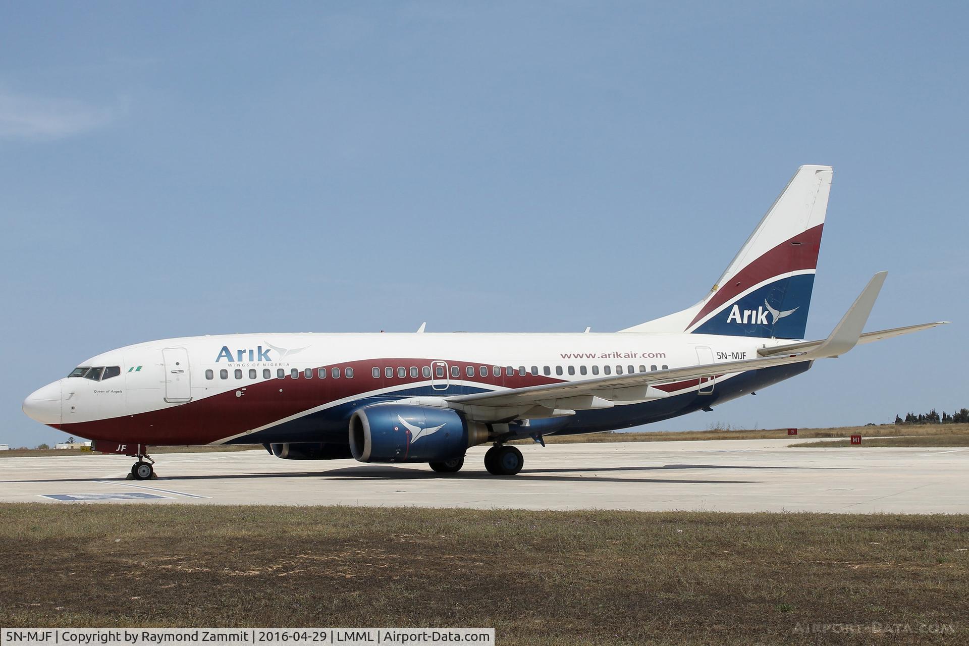 5N-MJF, Boeing 737-7GL C/N 34762/2427, B737-700 5N-MJF Arik Air