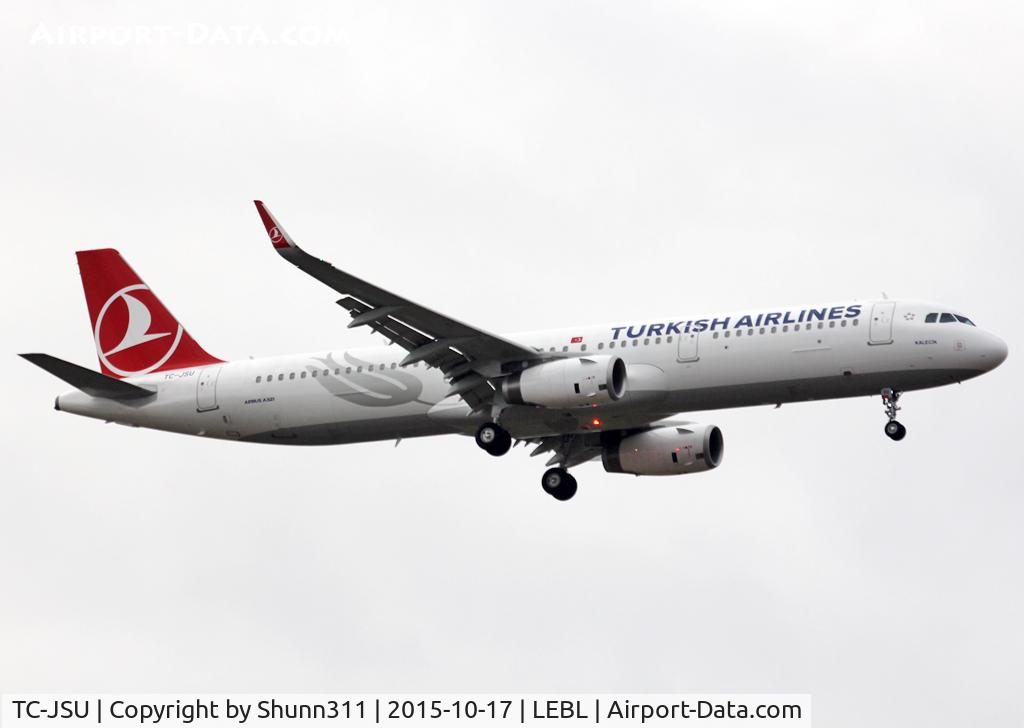 TC-JSU, 2015 Airbus A321-231 C/N 6709, Landing rwy 07L