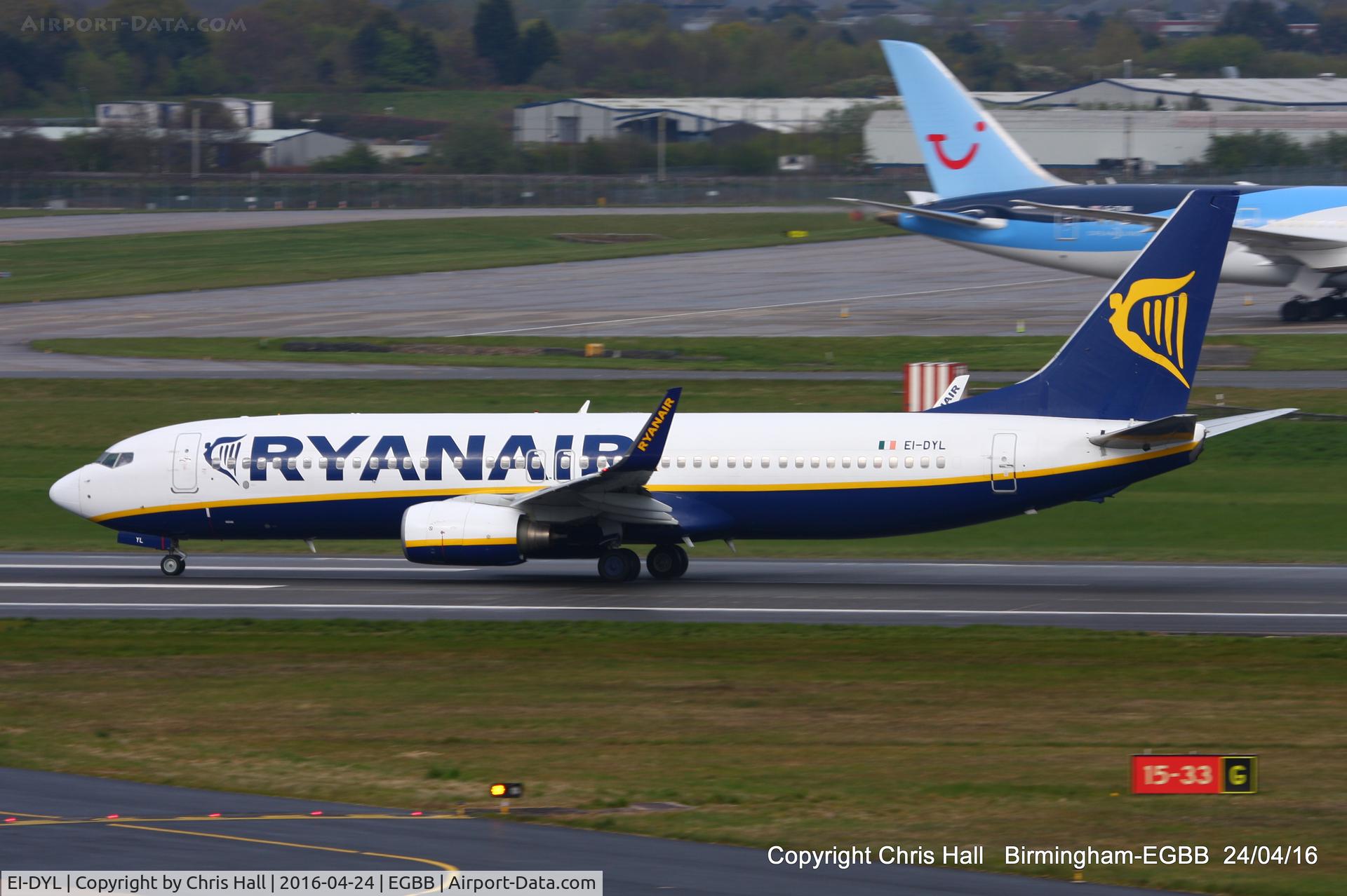 EI-DYL, 2008 Boeing 737-8AS C/N 36574, Ryanair