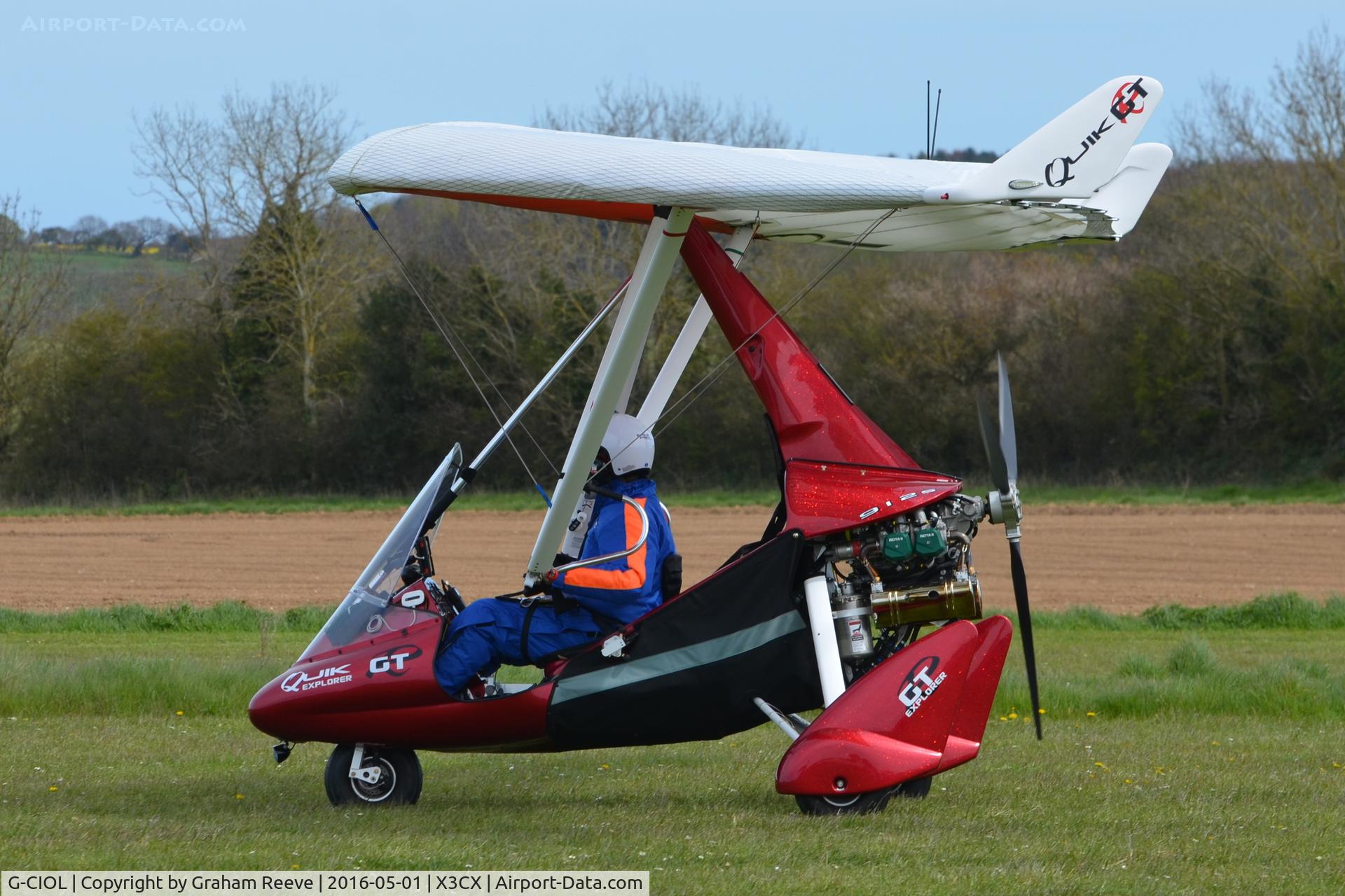 G-CIOL, 2015 P&M Aviation Quik GTR C/N 8719, Just landed at Northrepps.