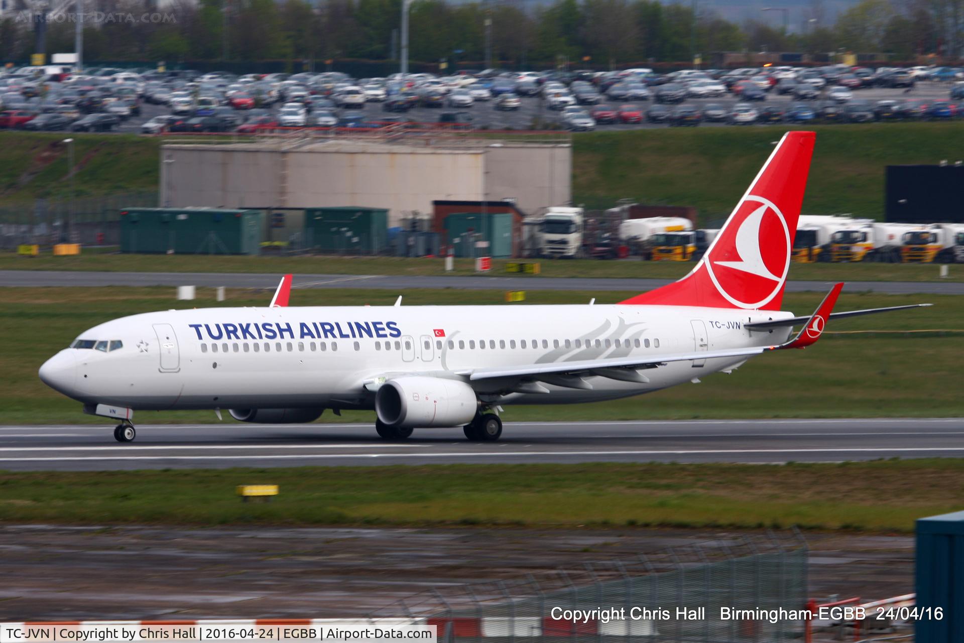 TC-JVN, 2016 Boeing 737-8F2 C/N 60018, Turkish Airlines