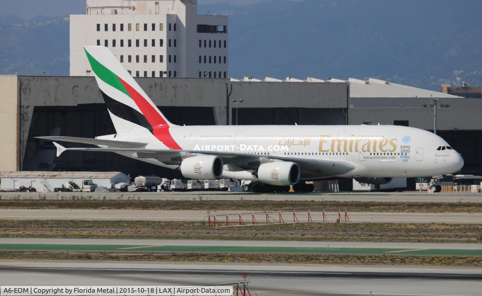 A6-EOM, 2015 Airbus A380-861 C/N 187, Emirates