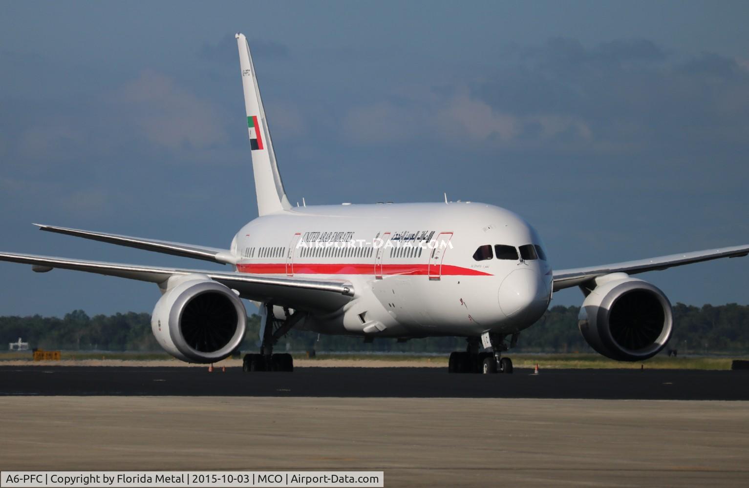 A6-PFC, 2013 Boeing 787-8 Dreamliner C/N 35303, United Arab Emirates Gvt flight
