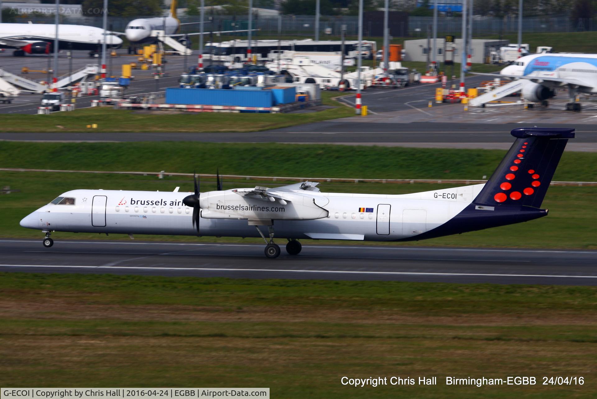 G-ECOI, 2008 De Havilland Canada DHC-8-402Q Dash 8 C/N 4224, Brussels Airlines