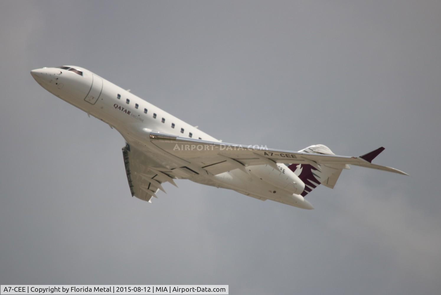 A7-CEE, 2010 Bombardier BD-700-1A11 Global 5000 C/N 9421, Qatar Global 5000