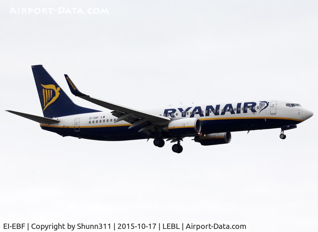 EI-EBF, 2009 Boeing 737-8AS C/N 37524, Landing rwy 07L