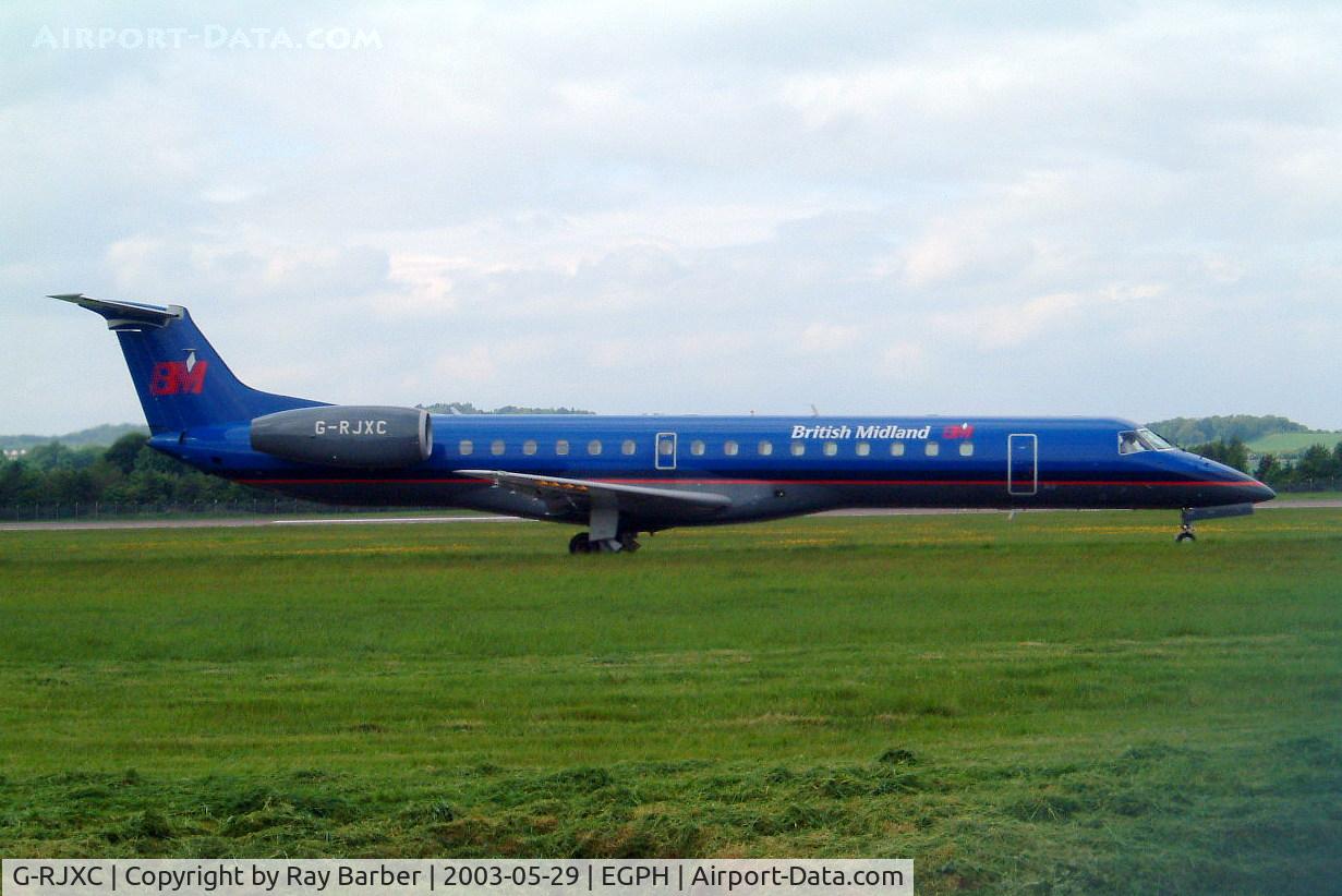 G-RJXC, 1999 Embraer EMB-145EP (ERJ-145EP) C/N 145153, Embraer ERJ-145EP [145153] (British Midland Regional) Edinburgh-Turnhouse~G 29/05/2003