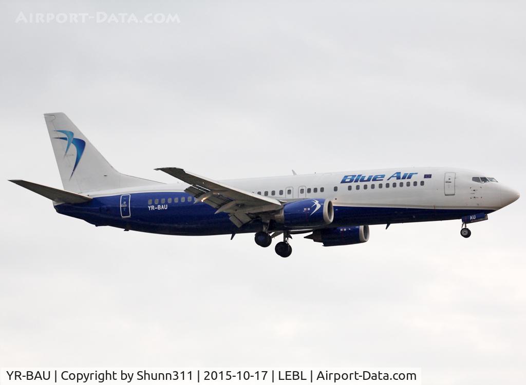 YR-BAU, 1992 Boeing 737-4Y0 C/N 26066, Landing rwy 25R