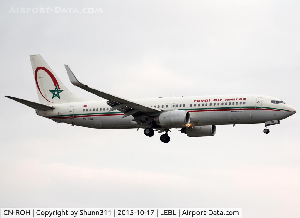 CN-ROH, 2006 Boeing 737-85P C/N 33978, Landing rwy 25R