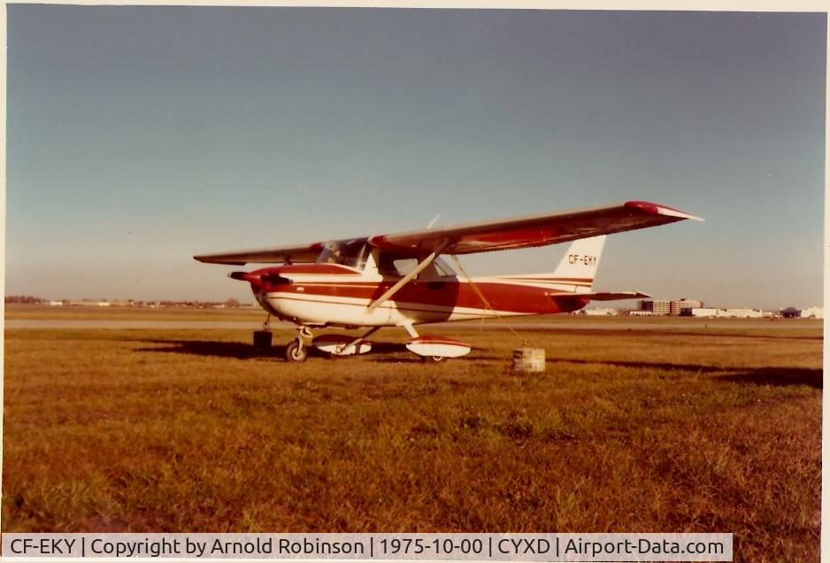 CF-EKY, 1972 Cessna 150L C/N 15073419, Edmonton Municipal Airport 1975